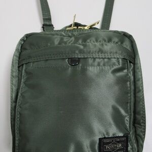 Porter Yoshida Unisex Tanker Shoulder Bag Sage green Size Mini